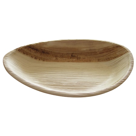Abena Plates, Oval, Eco-Friendly Palm Leaves, Medium - 7.5" x 5" Raaga Plate 132374
